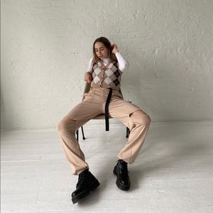 ZAFUL Buckle Pocket Cutout High Rise Sweatpants